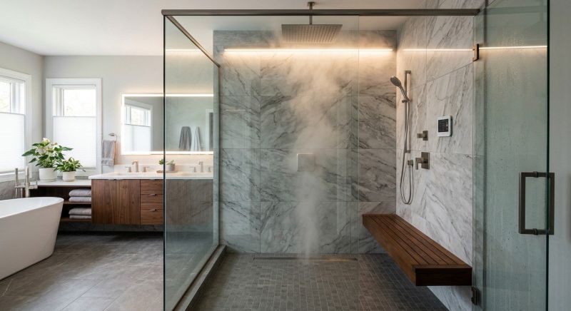 Granite Shower Installation in Gettysburg, PA